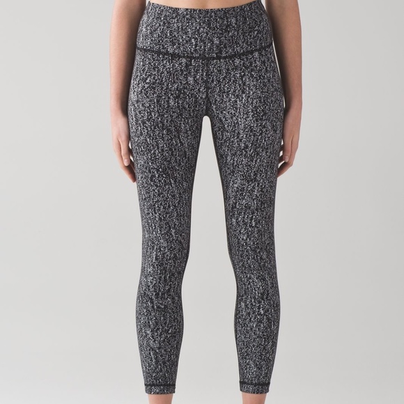 Lululemon High Times Pant Luon Suited Jacquard Black White 2 - Picture 2 of 6